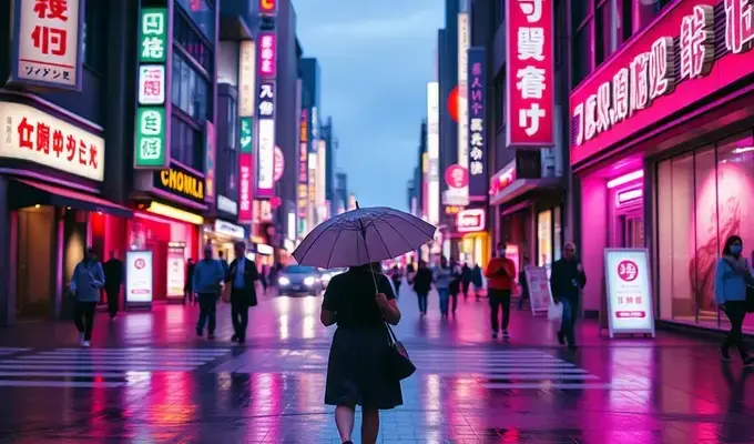 渋谷の夕暮れ